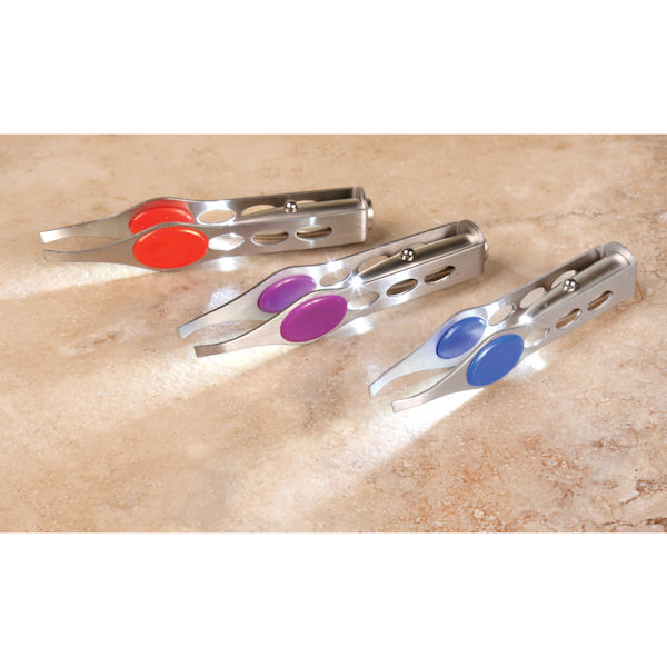 3 Pack LED Lighted Tweezers