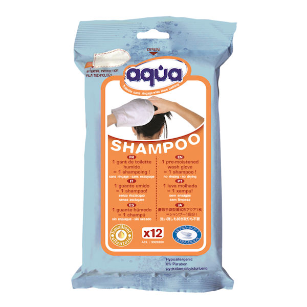 Aqua No Rinse Shampoo Gloves