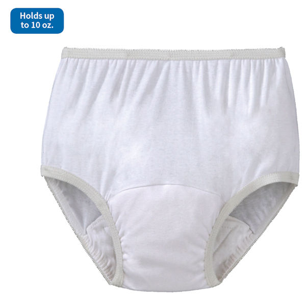 Product image for Women's Incontinence Panties, Single - White