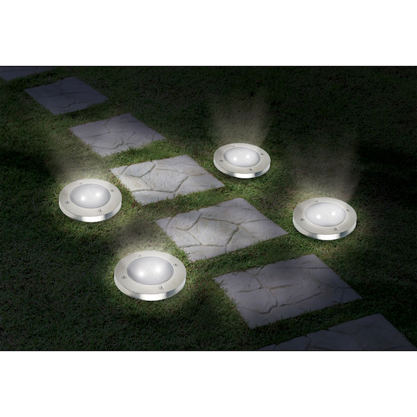 Product image for Solar Pathway Garden Lights - Set of 4