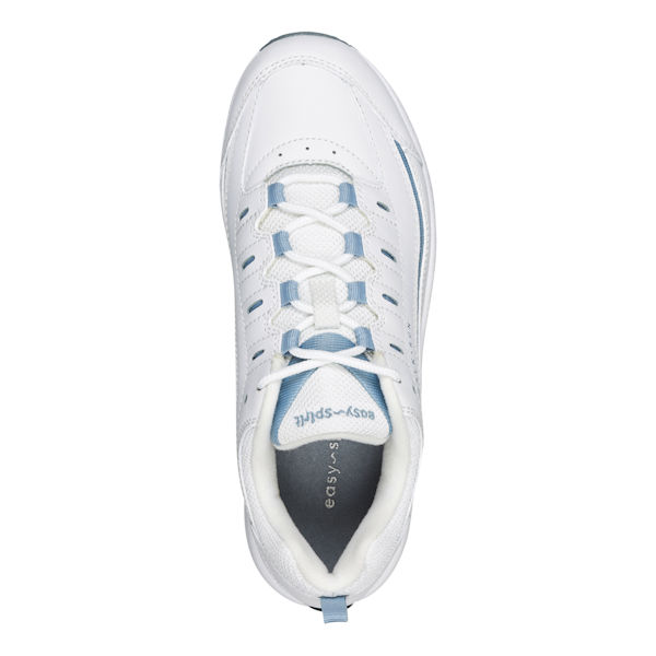 Product image for Easy Spirit Romy Leather Walking Shoes - White/Blue