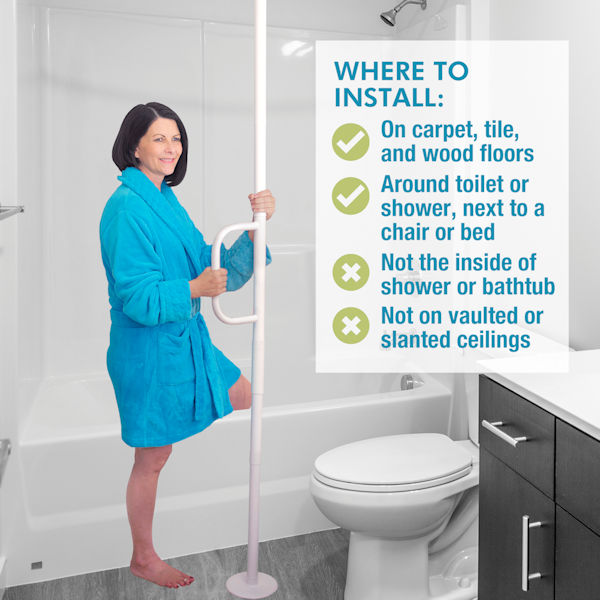 Product image for Floor-to-Ceiling Grab Bar