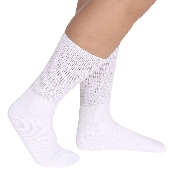 Product image for Unisex Diabetic Health Crew Length Socks - 3 Pack