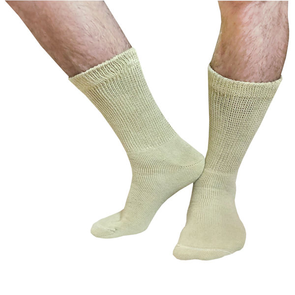 Product image for Unisex Diabetic Crew Socks - 3 Pack