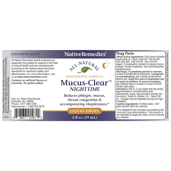 Product image for Mucus Clear Nighttime Liquid Drops