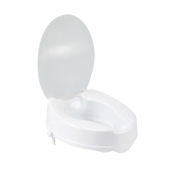 Product image for Toilet Seat Riser with Lid
