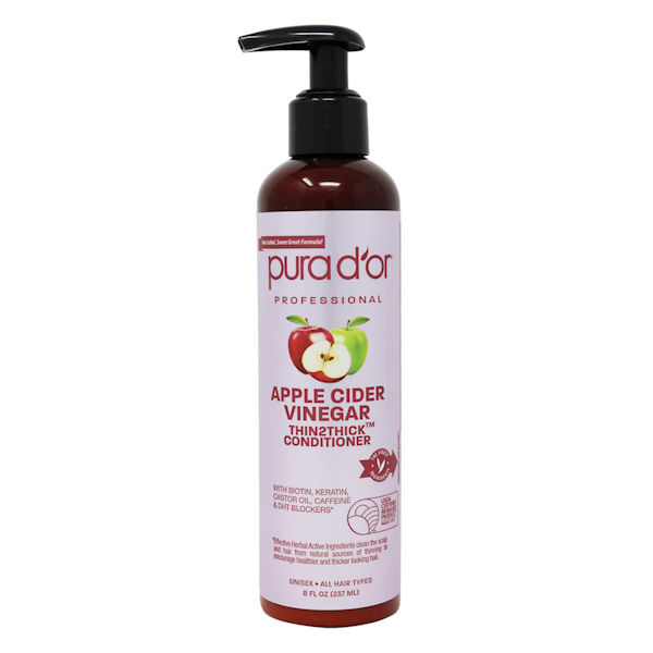Pura d'or Hair Apple Cider Vinegar Thin2Thick Shampoo & Conditioner 8 oz.