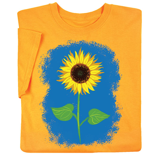 Product image for Sunflower on Yellow T-Shirts or Sweatshirts