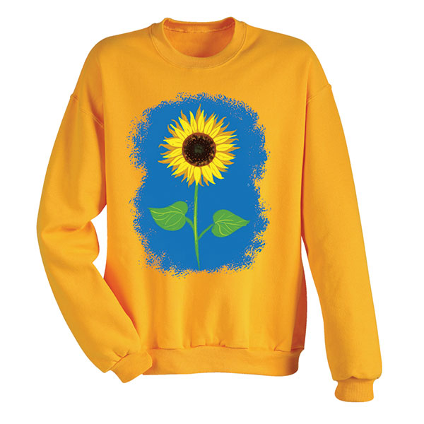 Product image for Sunflower on Yellow T-Shirts or Sweatshirts