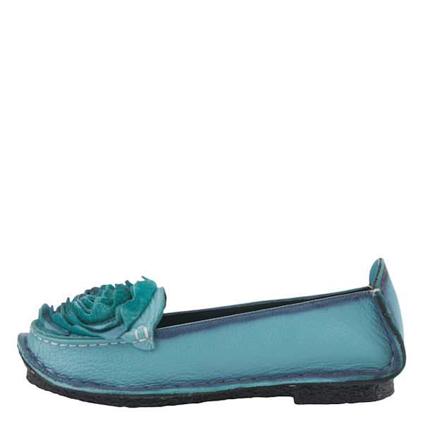 L'Artiste Dezi Ballerina Slip On Shoes - Blue