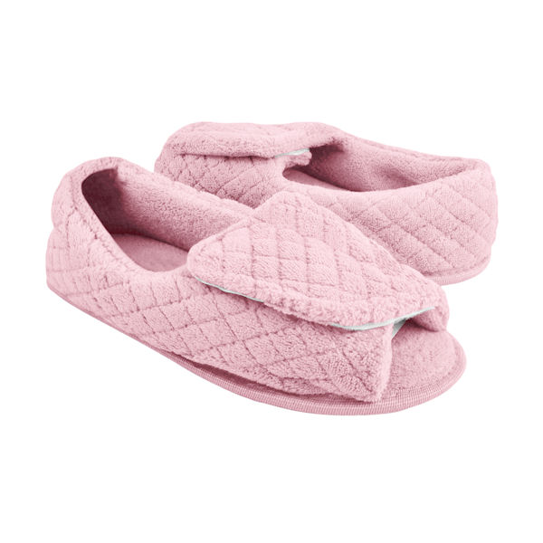 Product image for Muk Luks Micro Chenille Adjustable Slippers - Pink
