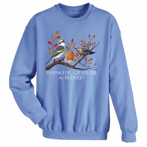 Product image for Thankful, Grateful & Blessed T-Shirts or Sweatshirts