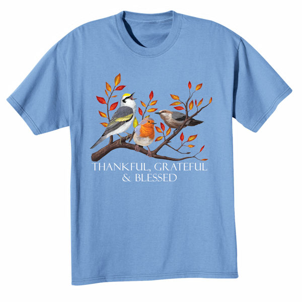 Product image for Thankful, Grateful & Blessed T-Shirts or Sweatshirts