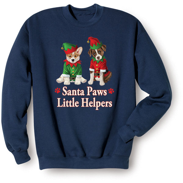 Product image for Santa Paws T-Shirts or Sweatshirts
