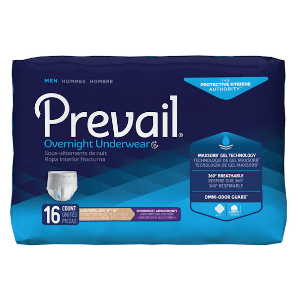 Product image for Prevail Men's Overnight Protective Underwear