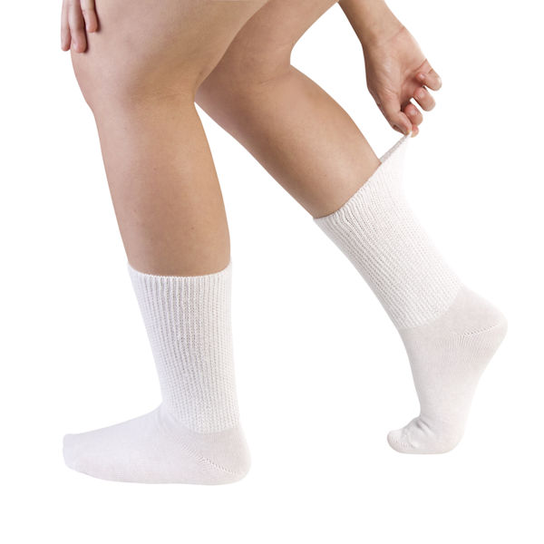 Product image for Full Freedom Women's Diabetic Poor Circluation Pressure-Free Crew Length Socks