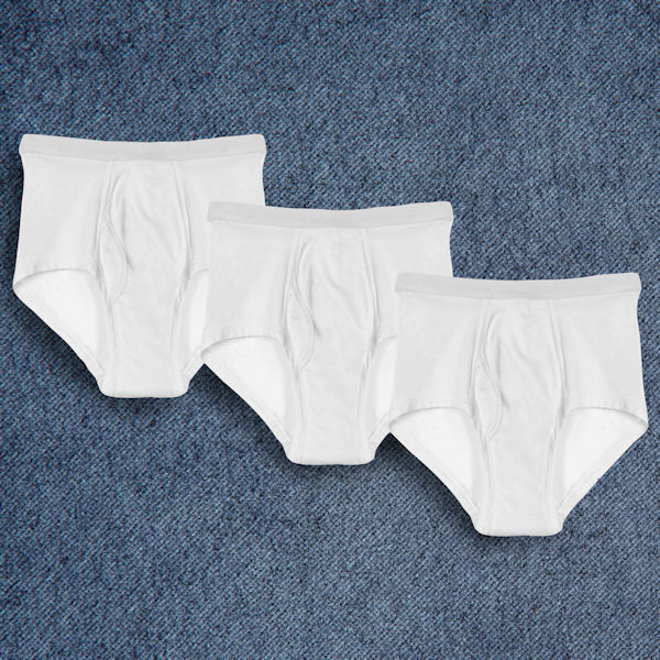 Product image for Men's Incontinence Briefs 20 oz. 3 Pack - White