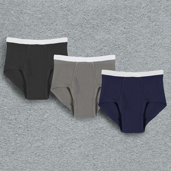 Product image for Men's Incontinence Briefs 20 oz. 3 Pack - Black, Grey, Navy