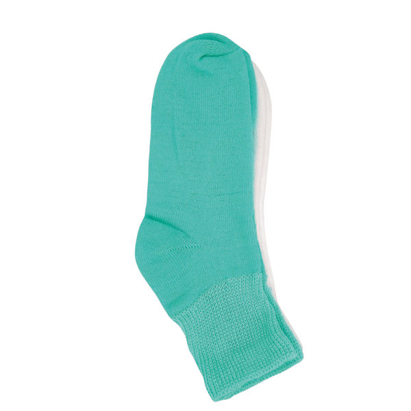 Product image for Women's Lightweight Diabetic Quarter Crew Length Socks - 2 Pairs