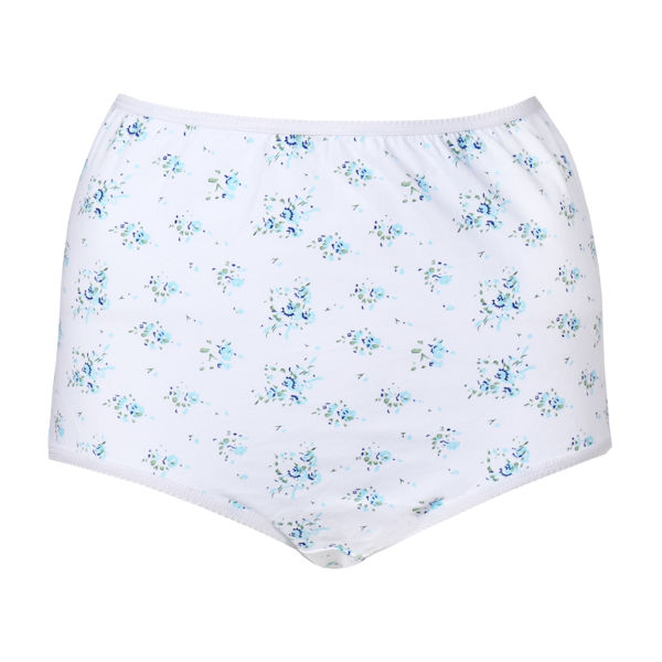 Product image for Women's Printed Floral Assorted Elastic Leg Briefs - 6 Pack
