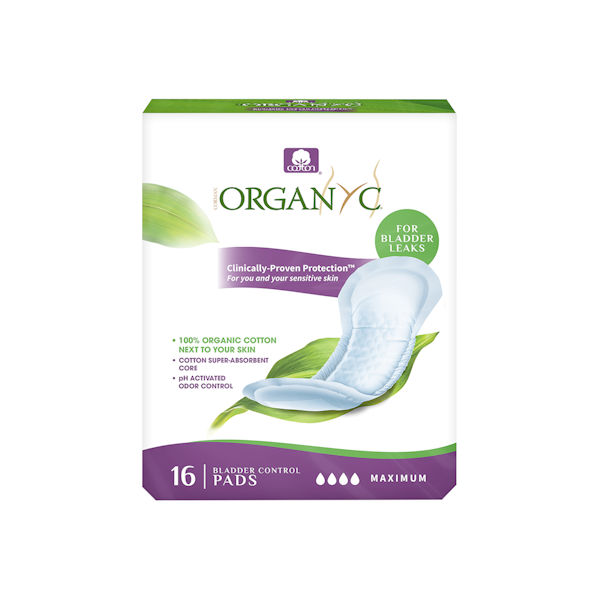 Product image for Organyc Cotton Protective Pads - Maximum Protection, up to 31.7 oz., 16 Count
