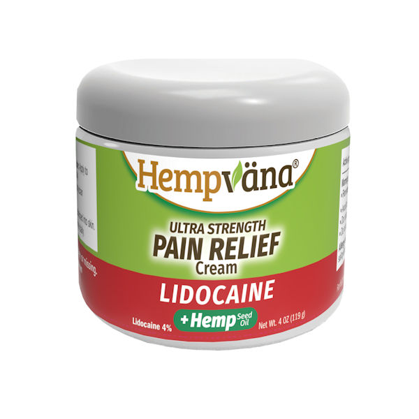 Product image for Hempvana Ultra Strength Pain Relief Cream with Lidocaine