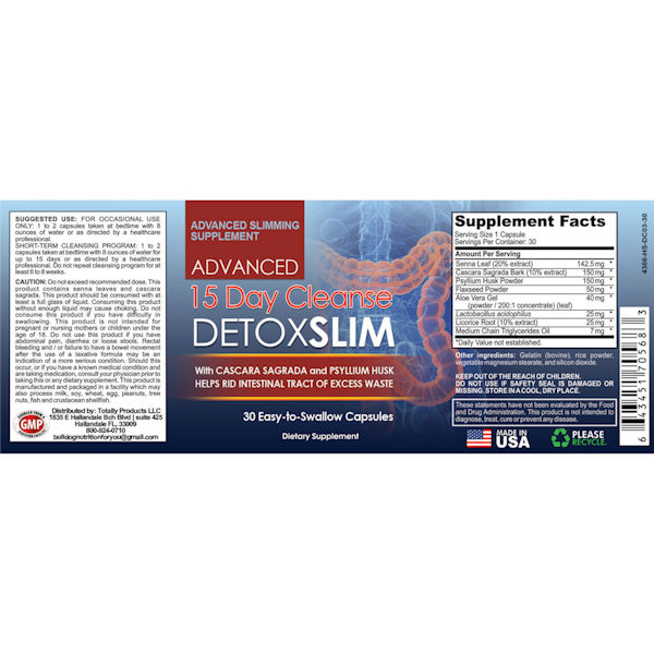 Advanced 15 Day Detox Slim - 30 Caspules