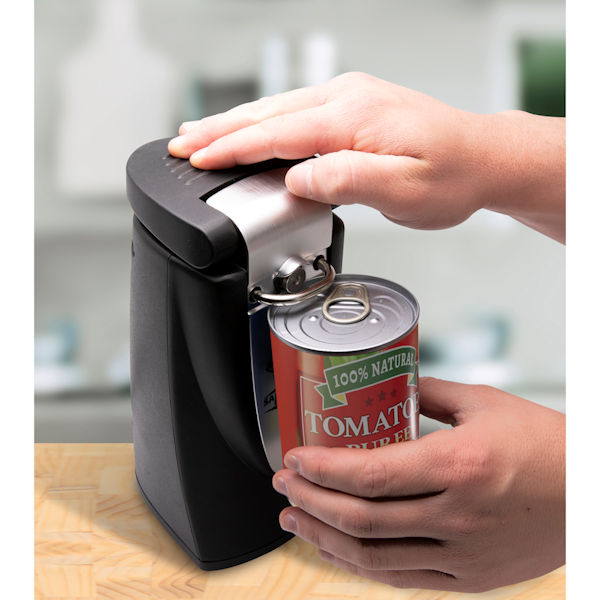 Easiest Way To Open Cans🥫  Safety Can Express is the revolutionary can  opener!🥫 ✓Unseals lid from the side for safe, smooth edges ✓ Lid stay put  until you pop the top