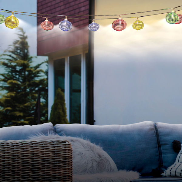Product image for Solar Spiral Indoor/Outdoor String Lights