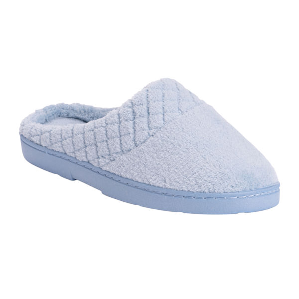 Product image for Muk Luks Micro Chenille Clog Slippers - Blue