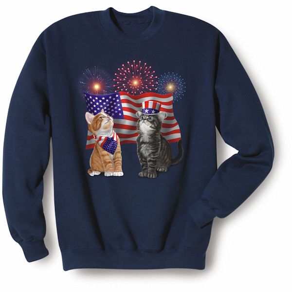 Product image for Americana Kittens T-Shirts or Sweatshirts