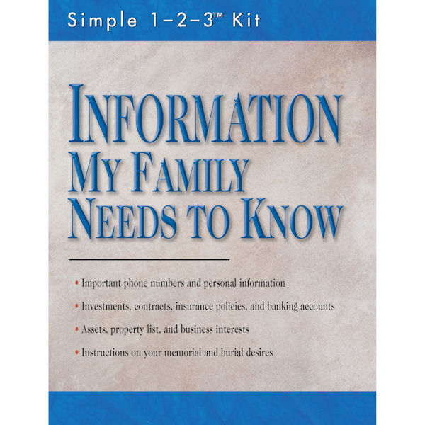 Information My Family Needs to Know Kit