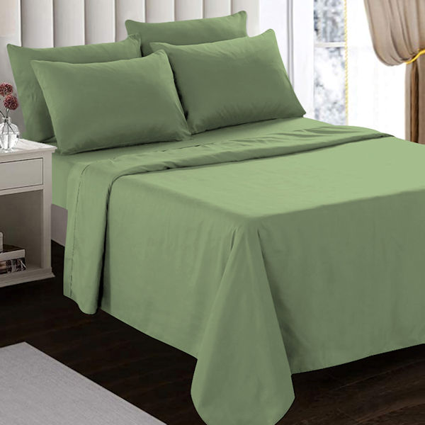 Product image for 6 Piece Microfiber Sheet Set - Full, Queen, or King
