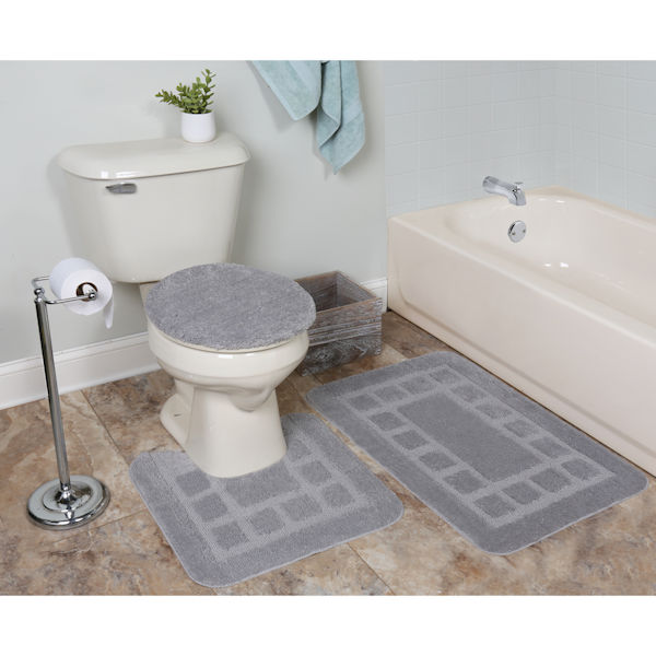 Product image for Bath Mat - 3 Piece Set