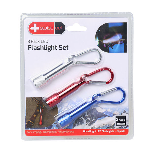 LED Flashlight Set - 3 Pack