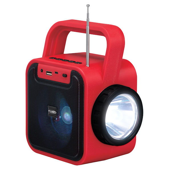 Product image for Portable Emergency Flashlight, Radio, Charger, Speaker