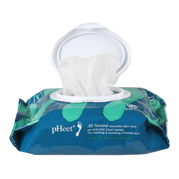 Product image for pHeet All-Natural Antifungal & Antibacterial Foot Wipes - 72 Count