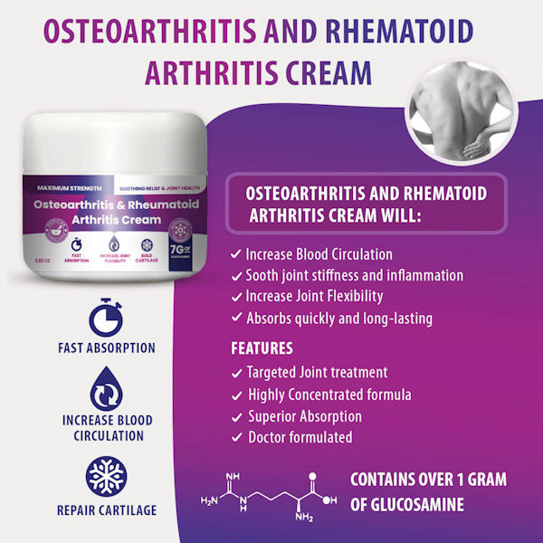 Product image for Osteoarthritis & Rheumatoid Arthritis Cream