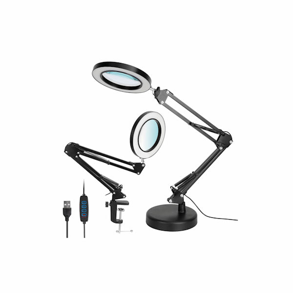 Product image for Lighted Magnifying Desk Lamp