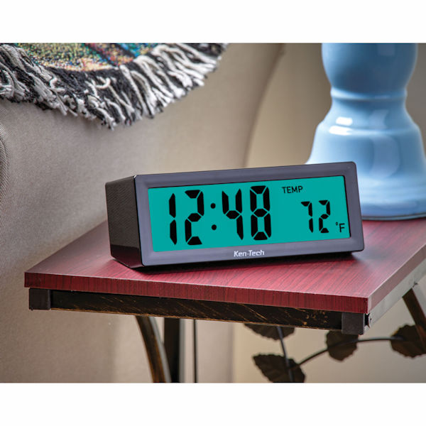 Product image for Talking LCD Clock with Volume Control
