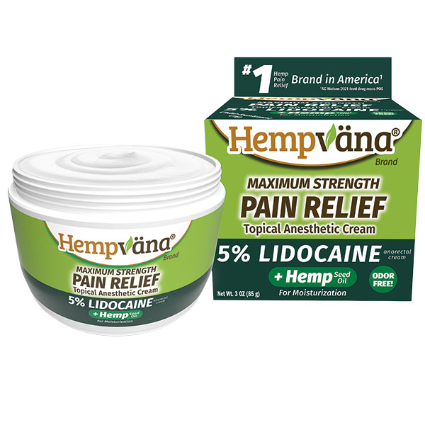 Hempvana Maximum Strength Lidocaine Formula Pain Relief Cream