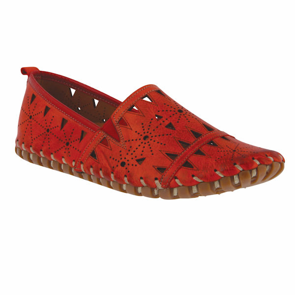 Product image for Spring Step Fusaro Slip-On Loafer - Red