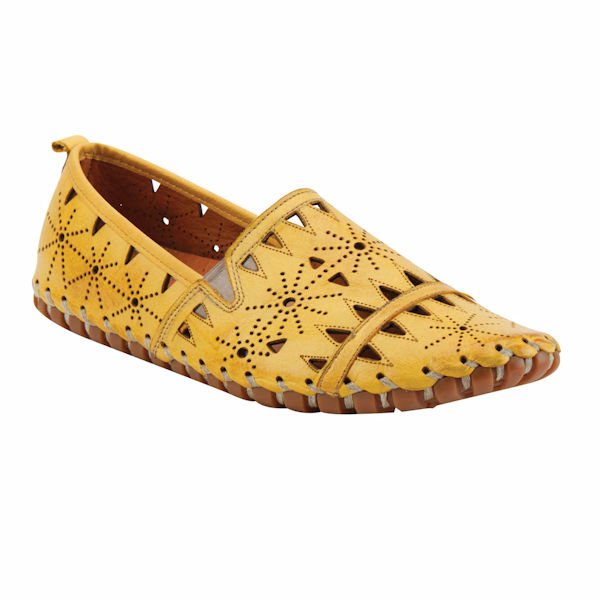 Product image for Spring Step Fusaro Slip-On Loafer - Yellow