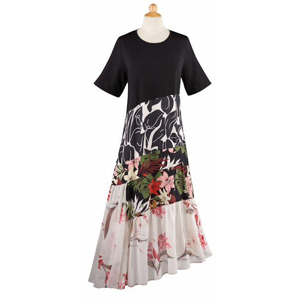 Product image for Multi-print Tiered Dress