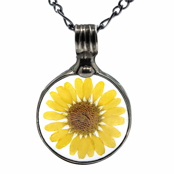 Product image for Pressed Sunflower Necklace