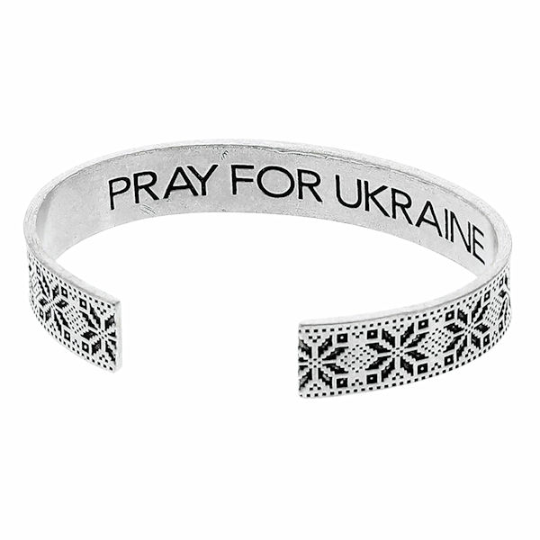 Pray for Ukraine Cuff Bracelet