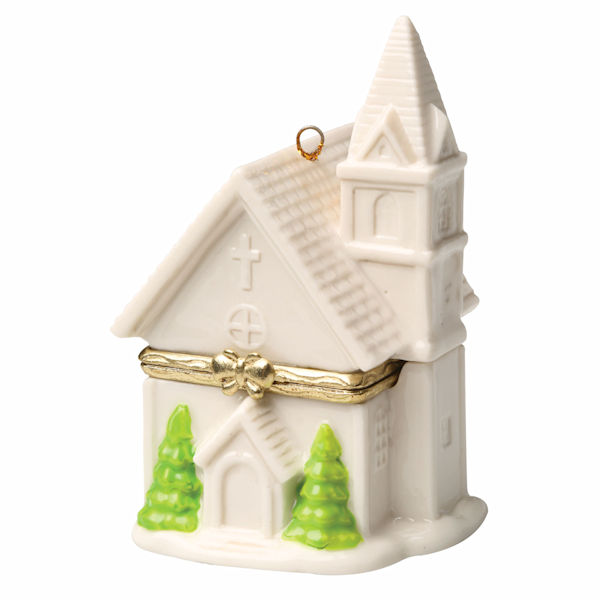 Product image for Porcelain Surprise Christmas Ornaments - Church