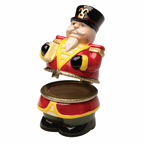Product image for Porcelain Surprise Christmas Ornaments - Nutcracker with Flat Bottom