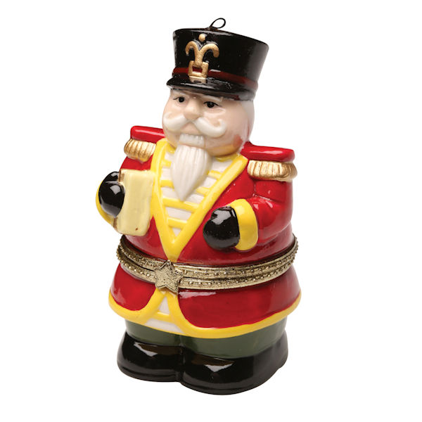 Product image for Porcelain Surprise Christmas Ornaments - Nutcracker with Flat Bottom