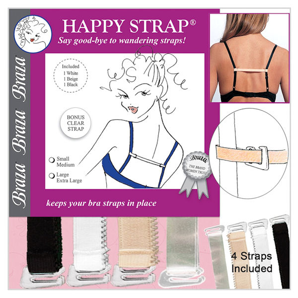 Braza&reg; Happy Strap Quick Bra Fixes - 4 Pack